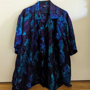 Light weight men's silk short sleeve shirt